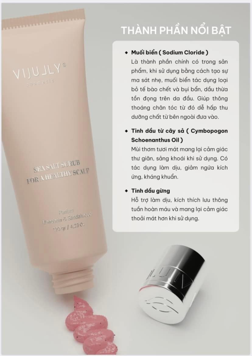 Vijully Seasalt Scrub với 2 phiên bản hoàn hảo dành cho Tóc Thường và cả Tóc tẩy nhuộm