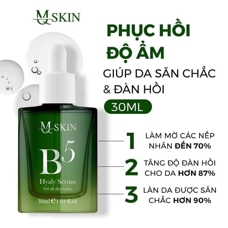 Combo bất bại mùa hè kem B5 Serum phục hồi da MQ Skin