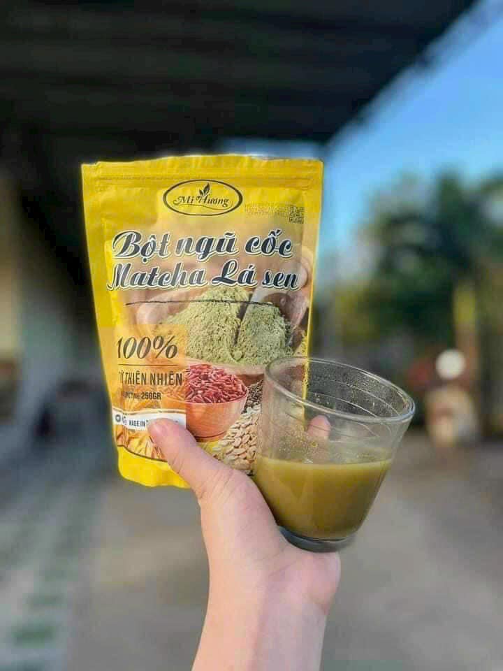 Bột Ngũ Cốc Matcha Lá Sen Giảm Mỡ Bụng Mị Hương