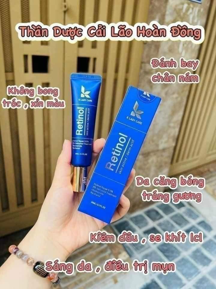 Kem Face Dưỡng Retinol K Lady Care Làm mờ thâm nám cải thiện vùng da không đều màu dưỡng da sáng hồng từ bên trong