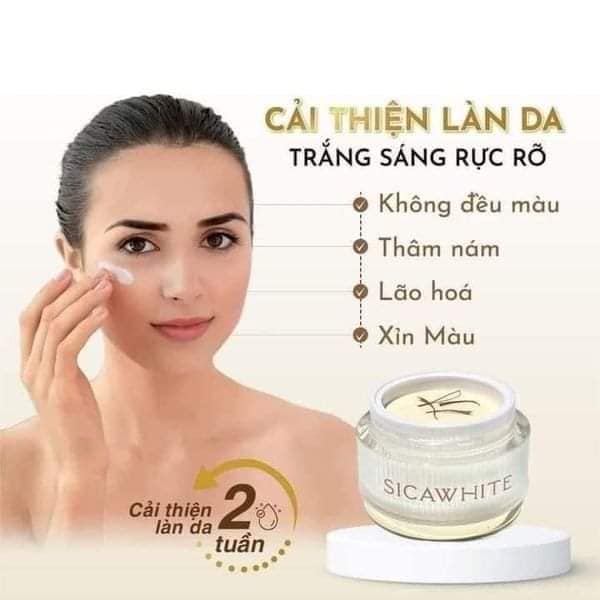 Kem Face Lụa Sica  White Size mini