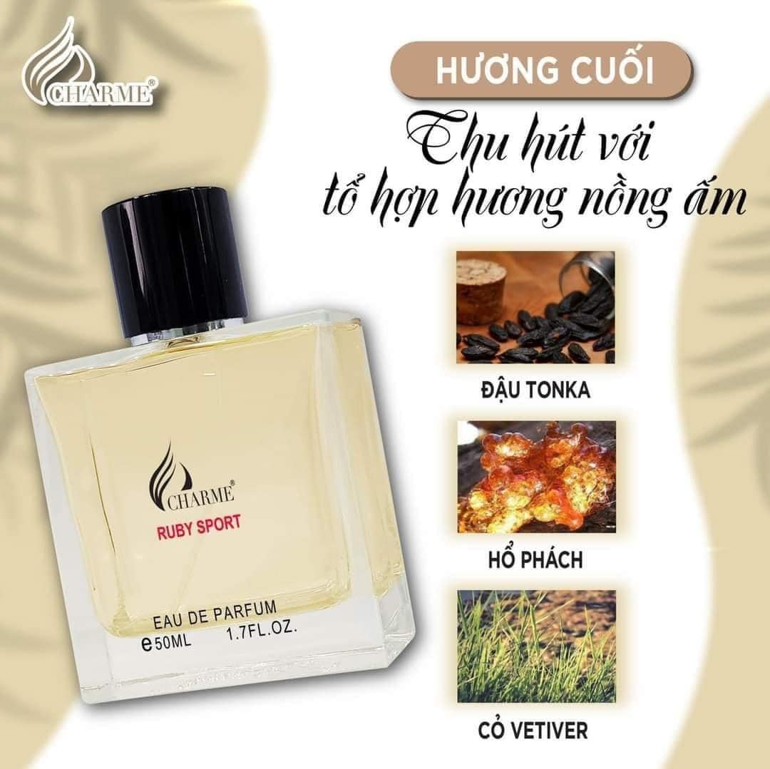 Nước Hoa Nam Charme Ruby Sport 50ml