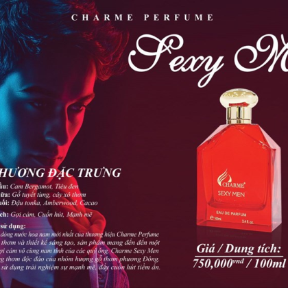 Nước Hoa Nam Charme Sexy Men 100ml Nước Hoa Nam Charme Sexy Men 100ml