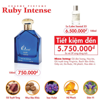 Nước Hoa Nam Charme Ruby Intense 100ml