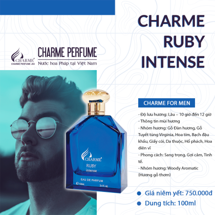 Nước Hoa Nam Charme Ruby Intense 100ml