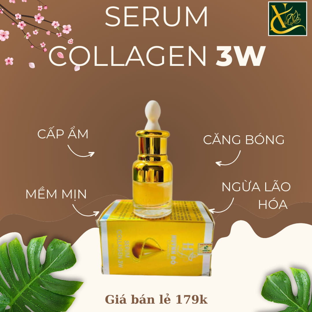 Serum Giảm Nám Collagen 3W Huỳnh Đỗ  cho nàng thêm yêu chính mình
