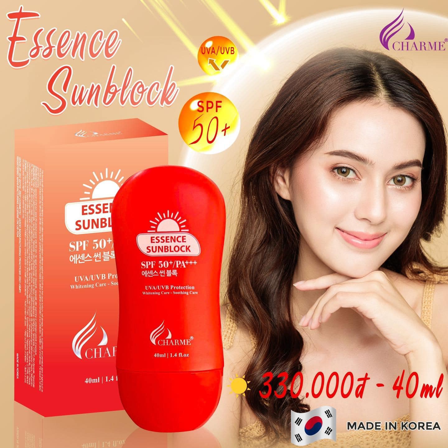 Kem Chống Nắng Hàn Quốc Charme Essence Sunblock 40ml