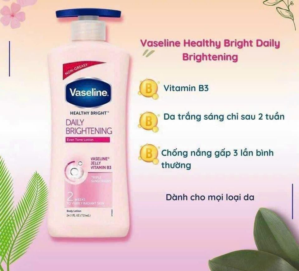Sữa Dưỡng Thể Vaseline Healthy White 750ml