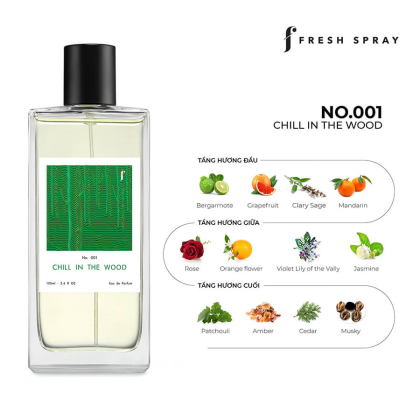 Nước Hoa F Fresh Spray No.002 Dance In The Rain 100ml