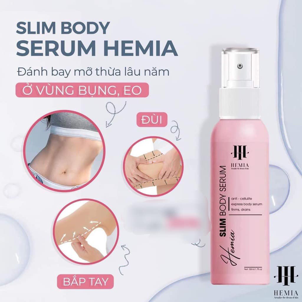 Chăm quấn eo  Kem Tan Mỡ Hemia Slim Body Spray độ dáng đón tết  đi các chị đẹp của em ơi