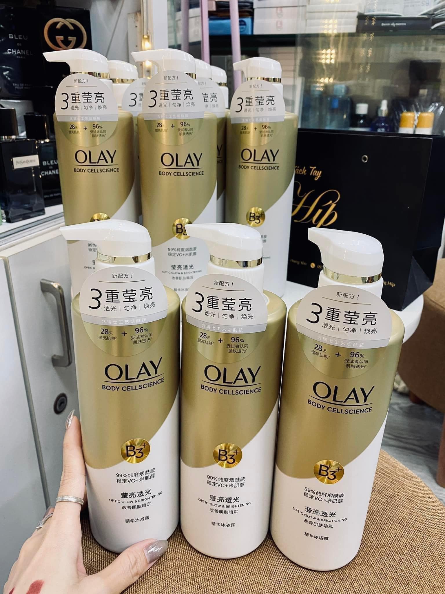 Sữa Tắm Trắng Da Olay B3 Vitamin C Bản Trung