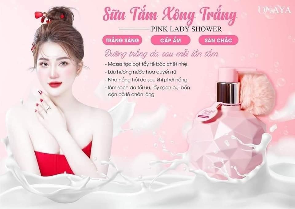 Sữa Tắm Xông Trắng Pink Lady  Cái tên được săn lùng rộn ràng nhất hiện nay
