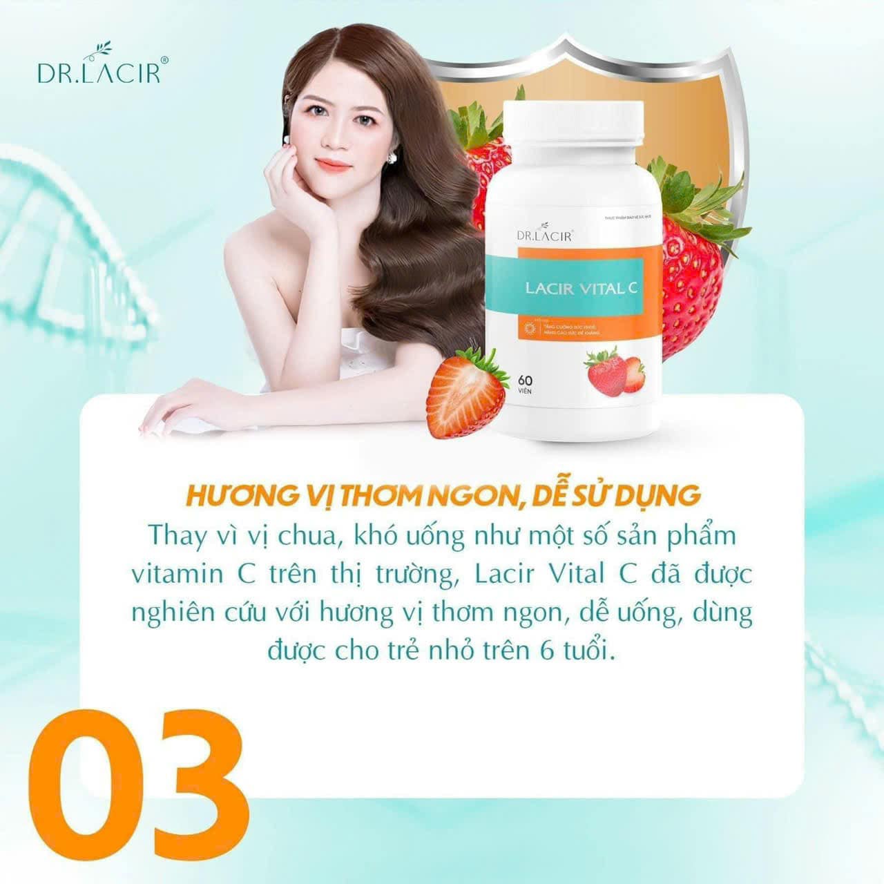 Viên Uống Vitamin Lacir Viral C Dr Lacir 60 viên