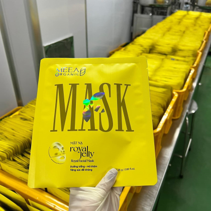 Mặt Nạ Thạch Collagen Meea Organic Màu Vàng Royal Jelly Mask Hộp 5 Miếng Mặt Nạ Thạch Collagen Meea Organic Màu Vàng Royal Jelly Mask Hộp 5 Miếng