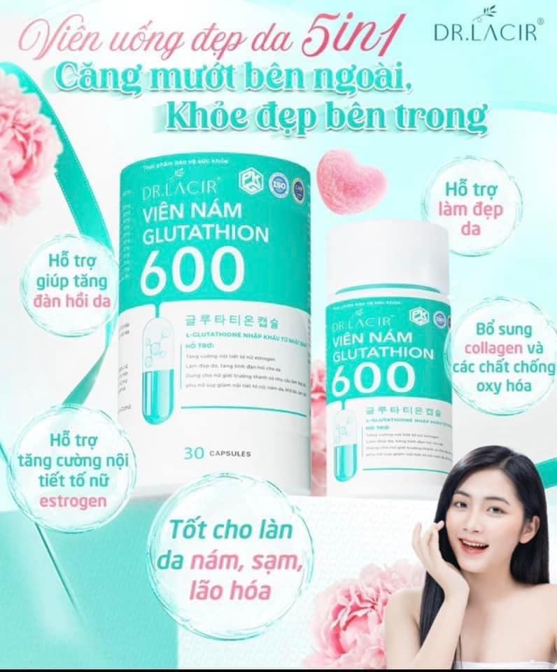 Viên Uống Trắng Da Lacir Glutathione Plus Dr Lacir