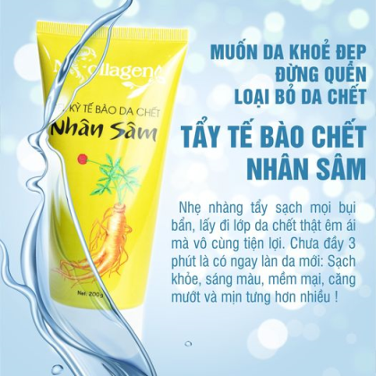 Tẩy Tế Bào Chết Nhân Sâm N Collagen Sử Dụng Cho Mặt Và Body