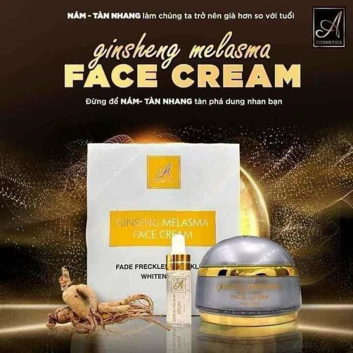 Combo Face Serum Nám Nhân Sâm A Cosmetics Ginseng Melasma Mỹ Phẩm Phương Anh