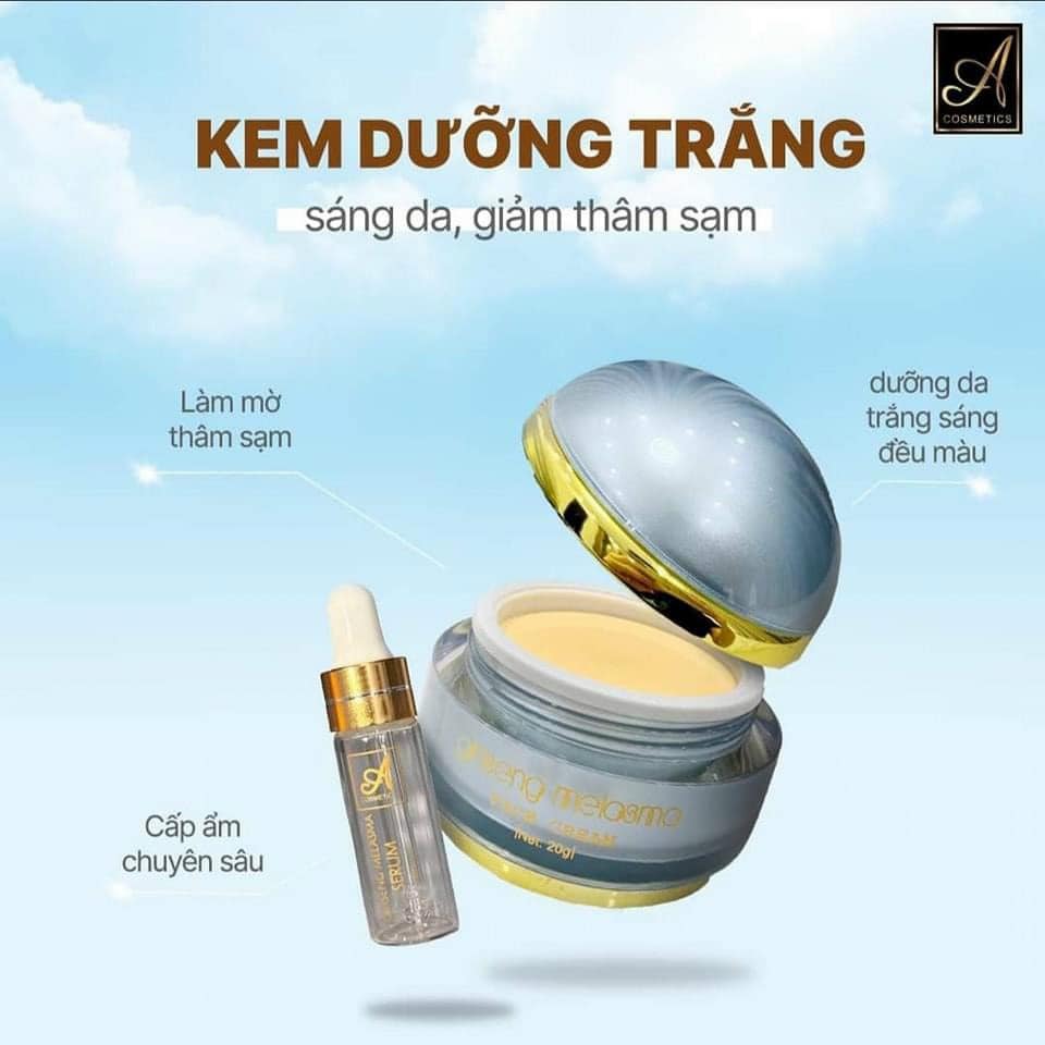 Combo Face Serum Nám Nhân Sâm A Cosmetics Ginseng Melasma Mỹ Phẩm Phương Anh