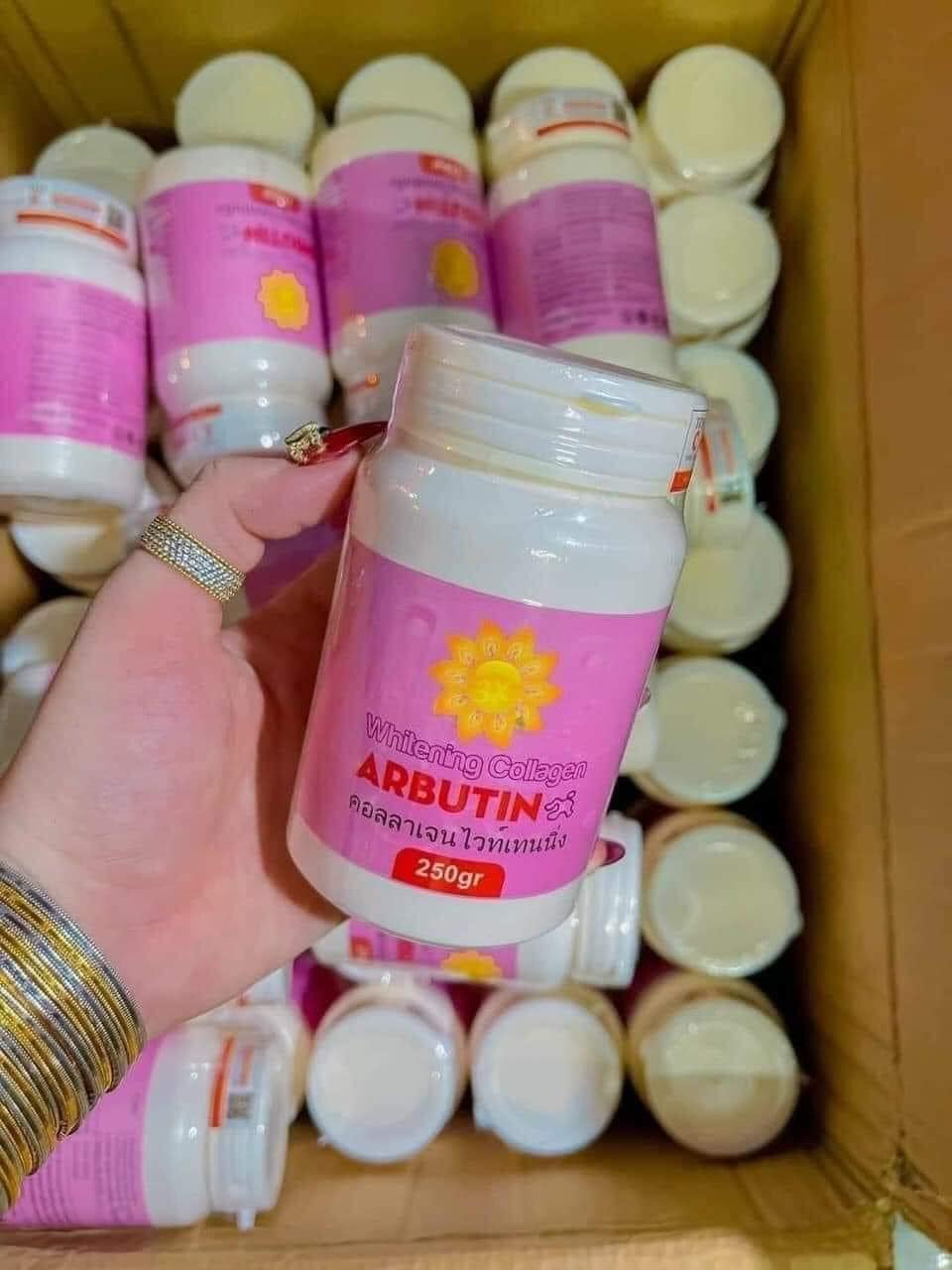 Kem Kích Trắng Abutine 500g Màu Hồng