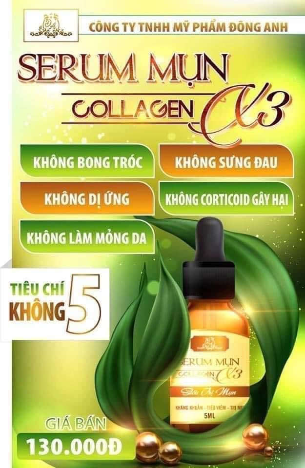 Serum Giảm Mụn Collagen X3 Mỹ Phẩm Đông Anh