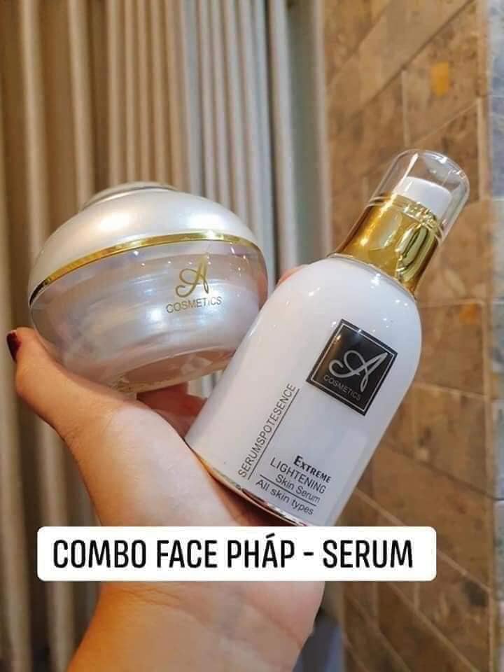 Chào buổi sáng cho da mặt bằng combo Kem face Pháp và Serum spot