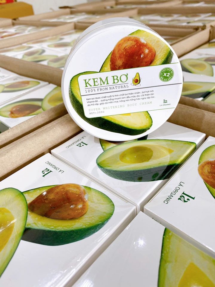 Kem Body Bơ Lá Organic Chính Hãng