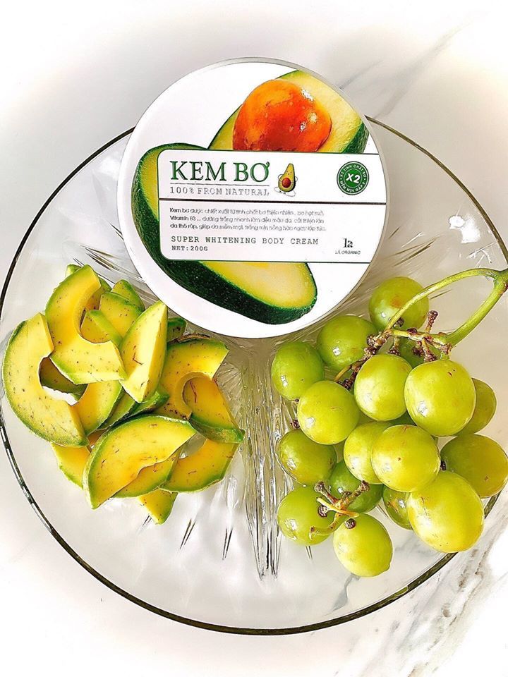 Kem Body Bơ Lá Organic Chính Hãng