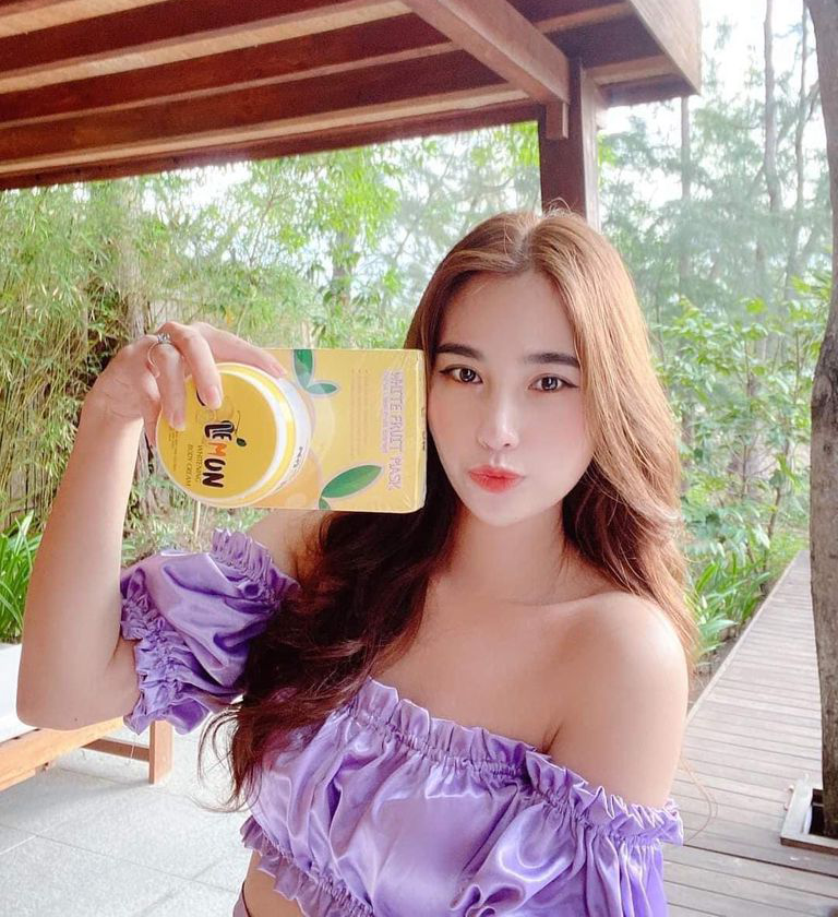 Kem body Lemon - Ủ trắng chanh tắm là trắng - cứ trắng là auto xinh