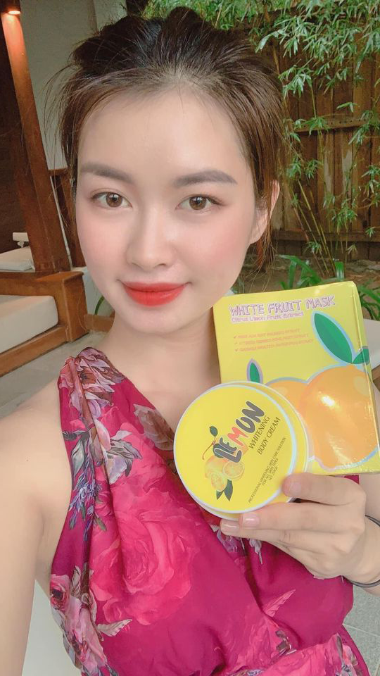 Kem body Lemon - Ủ trắng chanh tắm là trắng - cứ trắng là auto xinh