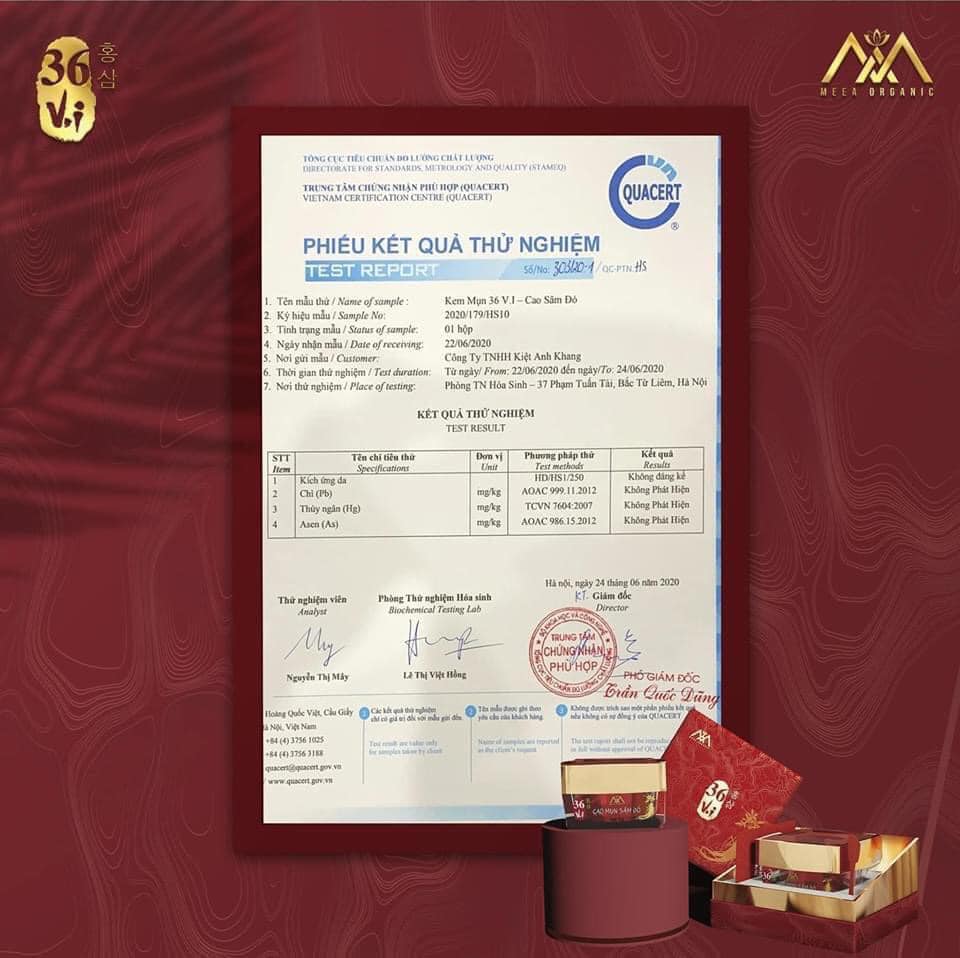 Thảo dược trị mụn Cao Mụn Sâm Đỏ